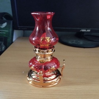 đèn dầu đỏ thờ pin ( nhựa )