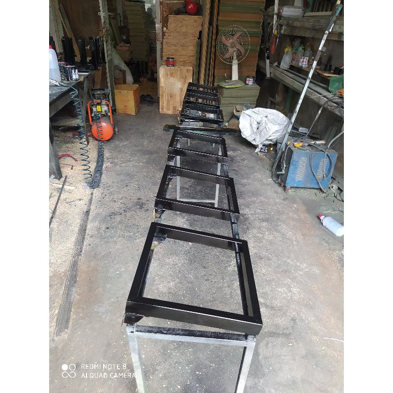 Bàn làm việc, bàn học, bàn ăn gấp gọn {GIÁ TẠI XƯỞNG} chân sắt ngồi bệt gỗ cao su (40*80 cao 35cm) | BigBuy360 - bigbuy360.vn