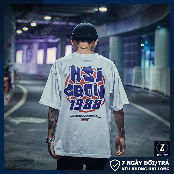 Áo thun tay lỡ ZOTA, áo dáng rộng freesize phù hợp cả nam/nữ in MSI TL606 | BigBuy360 - bigbuy360.vn