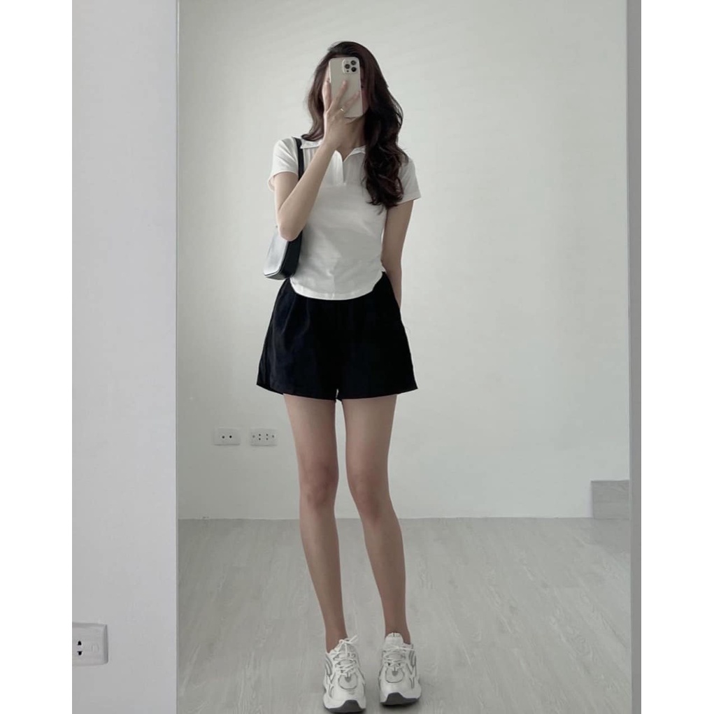 {Deal Hot } N E W ÁO POLO CROTOP-QUẦN SHORT