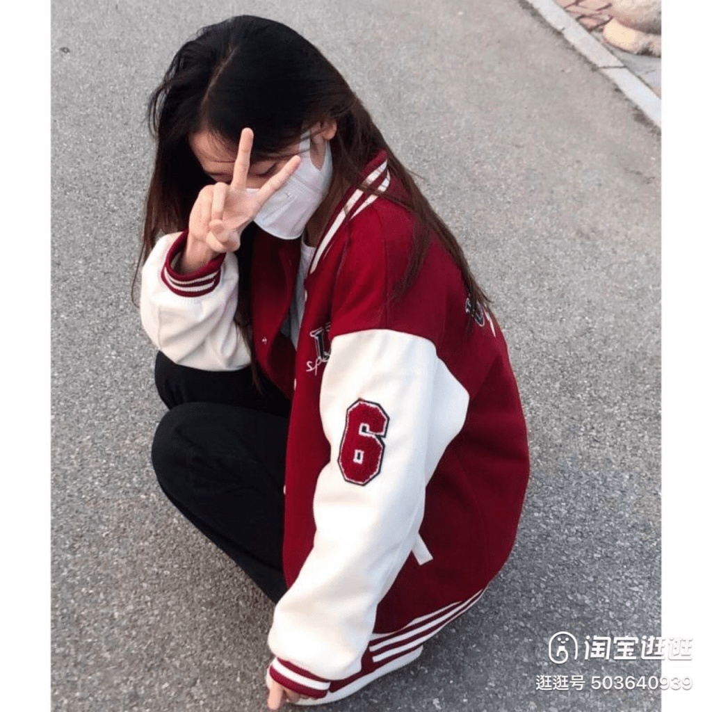 Áo Khoác KaKi Cotton 2 Lớp Bomber Cúc Bấm Phối Tay Trắng In Chữ Siêu Dễ Thương UT170 [NewUnisex]