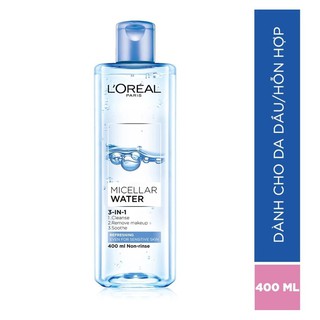 Nước tẩy trang Loreal Micellar Water 400ml