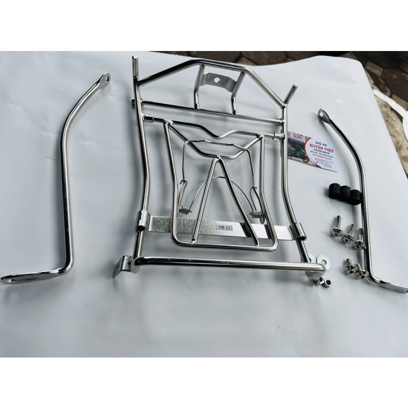Baga giữa ĐEN tĩnh điện xe AB năm 2023 2022 airblade 160 125 gác baga trước treo đồ air blade 10 ly 160cc 150cc mới nhất