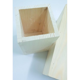 Bộ 2 chậu gỗ cắm hoa