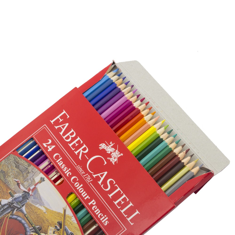 BÚT CHÌ MÀU KHÔ CAO CẤP FABER CASTELL 12/24/36/48 (HỘP GIẤY / HỘP THIẾC)