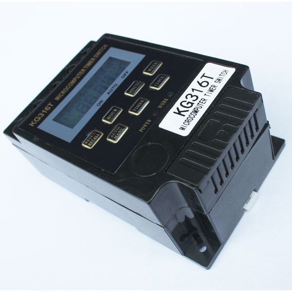 Công tắc hẹn giờ 16 chương trình KG 316T điện áp 220V, công suất tải 25A