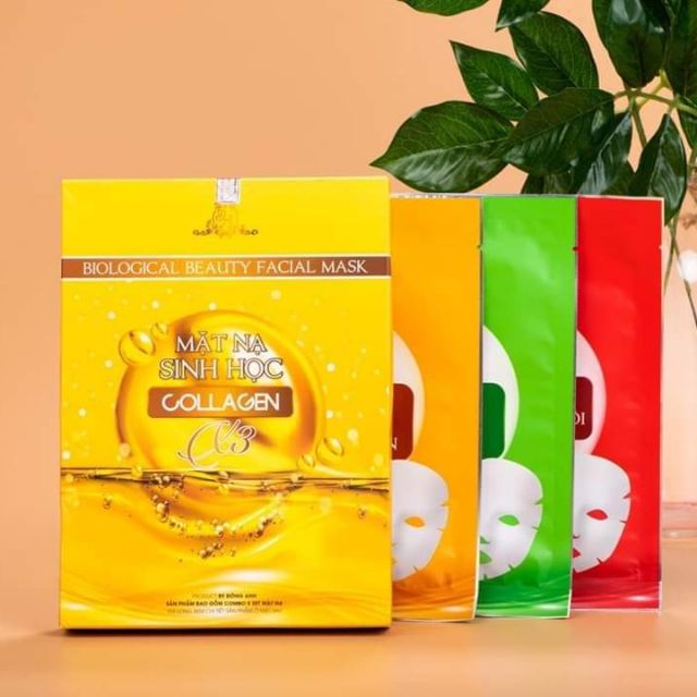 Mặt Nạ Sinh Học Collagen X3 ( Hộp 5 miếng ) Chính Hãng