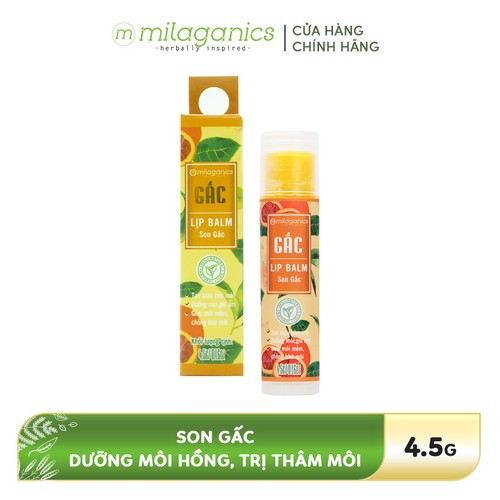 Son Dưỡng Môi thành phần thiên nhiên Gấc MILAGANICS 4.5g | BigBuy360 - bigbuy360.vn