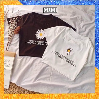 Áo crop top hoa cúc HSU0319