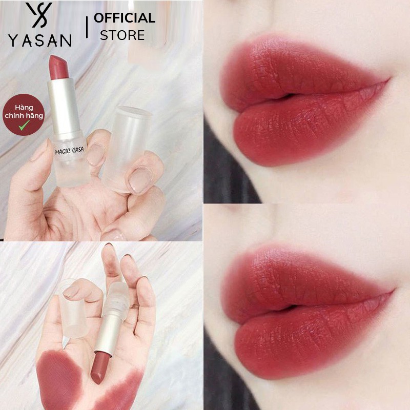 Son môi lì nhung mịn MAGIC CASA vỏ trong bền màu chống thấm nước đủ màu hottrend Yasan | BigBuy360 - bigbuy360.vn