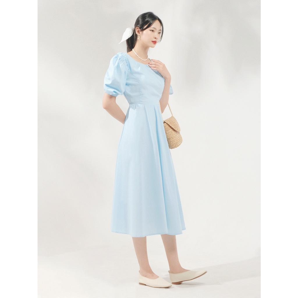 THE19CLUB - Váy linen dài cổ thuyền - Camila Dress