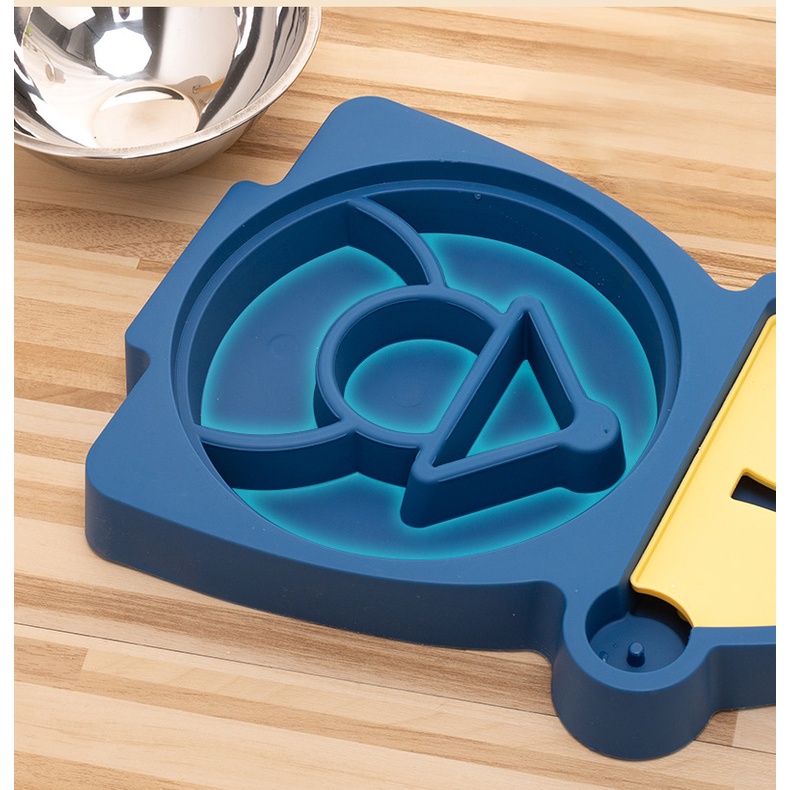 Bát/Chén ăn kèm bình nước cho chó mèo hình cây thông Noel