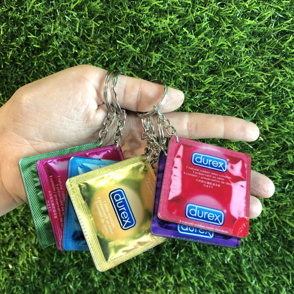 Móc khóa durex đủ màu để khách chọn treo balo, túi xách độc đáo ☘Quà Tặng Nắng Chiều☘