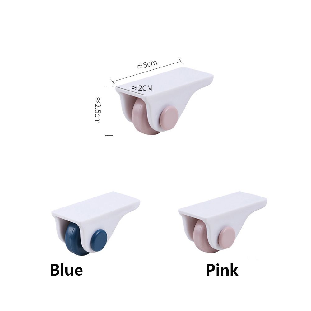 Bộ 4 ròng rọc bánh xe dán tự dính cho đồ nội thất/hộp đựng/thùng rác không làm trầy giúp di chuyển dễ dàng tiện lợi