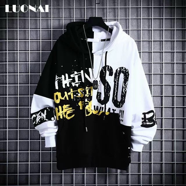 Áo Hoodie Nam Form Rộng,Áo Hoodie Nữ Form Rộng PHỐI 2 MÀU dáng Hoodie Unisex