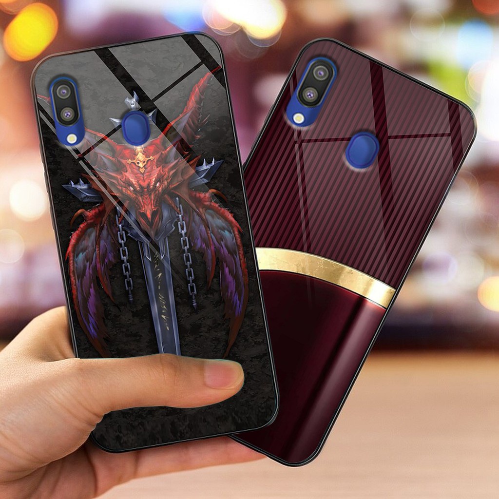 Ốp lưng ép kính điện thoại Samsung a20 / a30 / m20 / a10 / a10s in hình nghệ thuật
