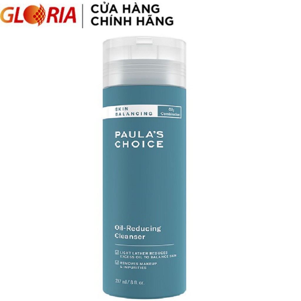 Sữa Rửa Mặt Cân Bằng Độ Ẩm Và Kiềm Dầu Paula’s Choice Skin Balancing Oil Reducing Cleanser 237ml