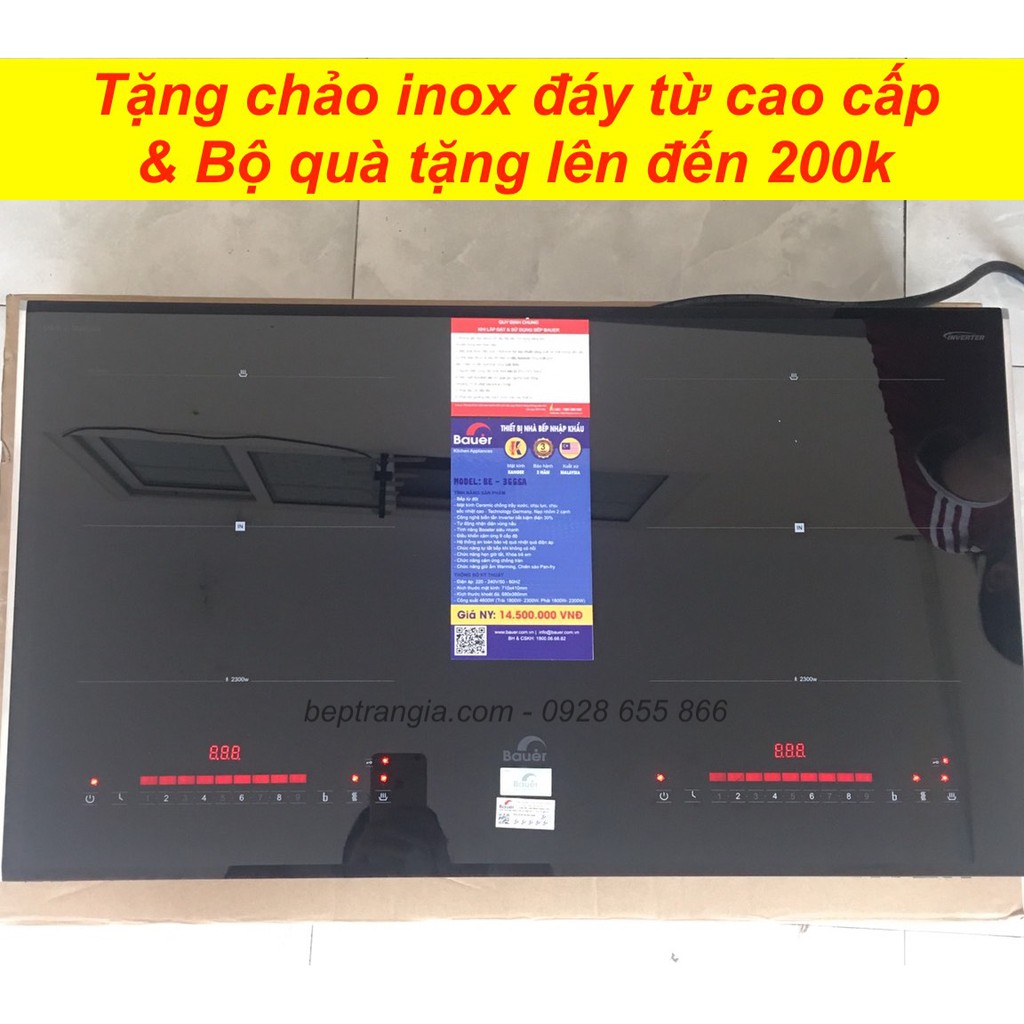 Bếp Từ Đôi Bauer BE 389SA / Bếp Từ Đôi Bauer BE 366SA  ✅ Nhập khẩu nguyên chiếc Malaysia