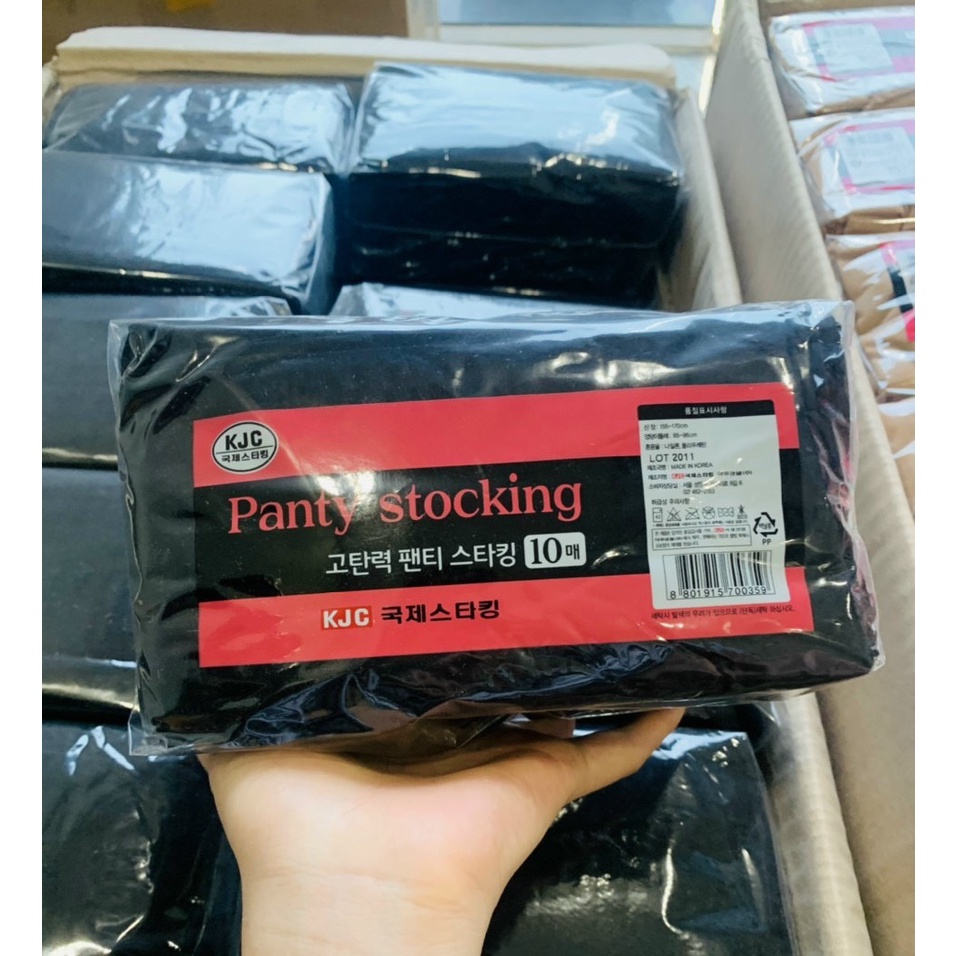Quần Tất siêu dai cho nữ Panty Stocking Hàn Quốc set 10 chiếc - Sẵn 3 màu đen, da chân, cát cháy