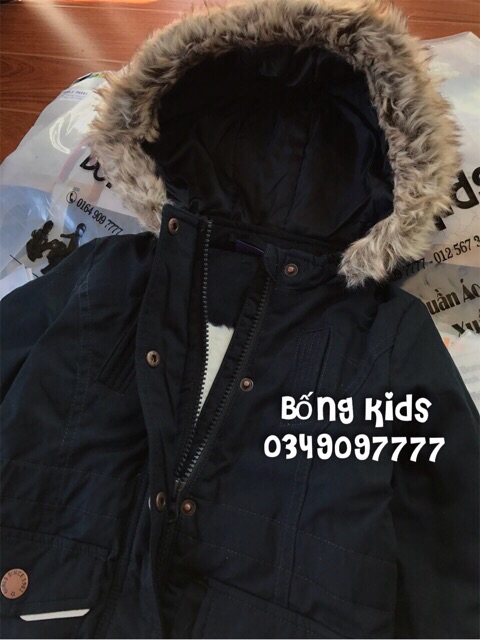 Áo Parka Bé Gái Kaki Xanh Navy Lupilu