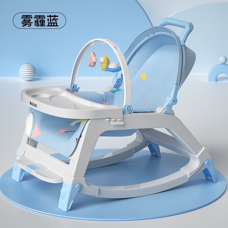 Nôi rung cho bé 5in1 có nhac đồ chơi và bàn ăn cho bé