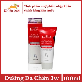 Kem dưỡng da chân 3W Clinic ngăn ngừa khô da và dưỡng ẩm 100ml Hàn Quốc