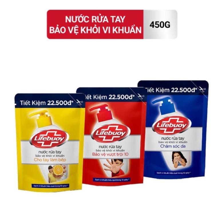 Nước rửa tay lifebuoy 450g diệt vi khuẩn