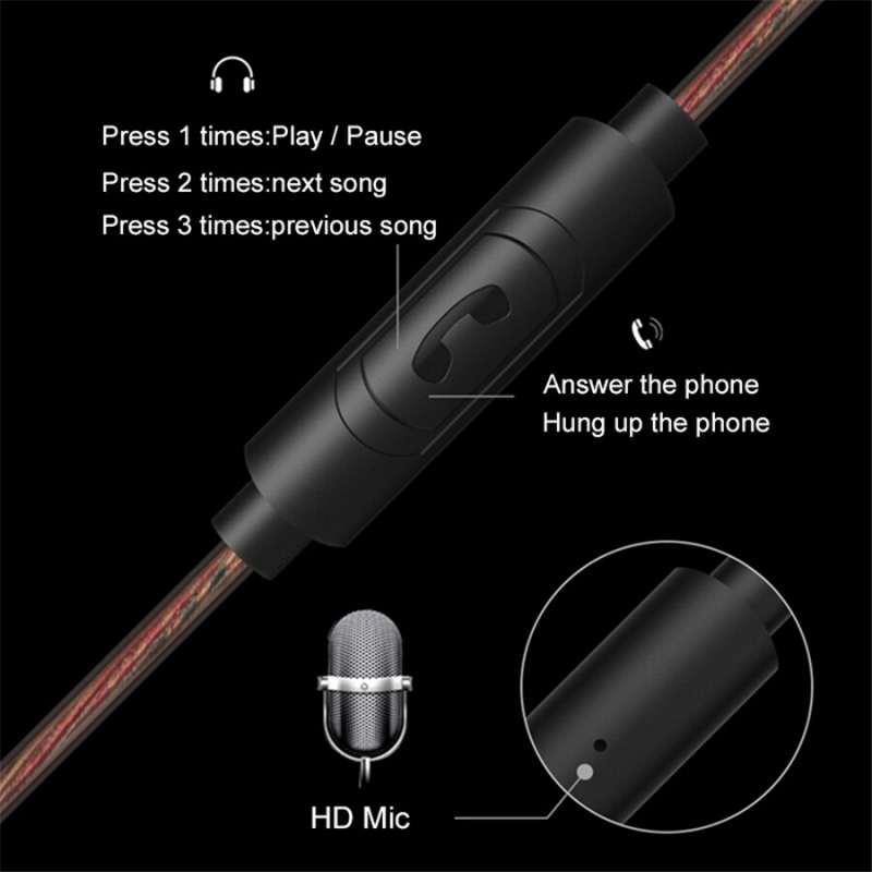 Tai nghe earbud 3.5mm âm thanh HIFI chuyên game cho điện thoại Meizu Sony Xiaomi