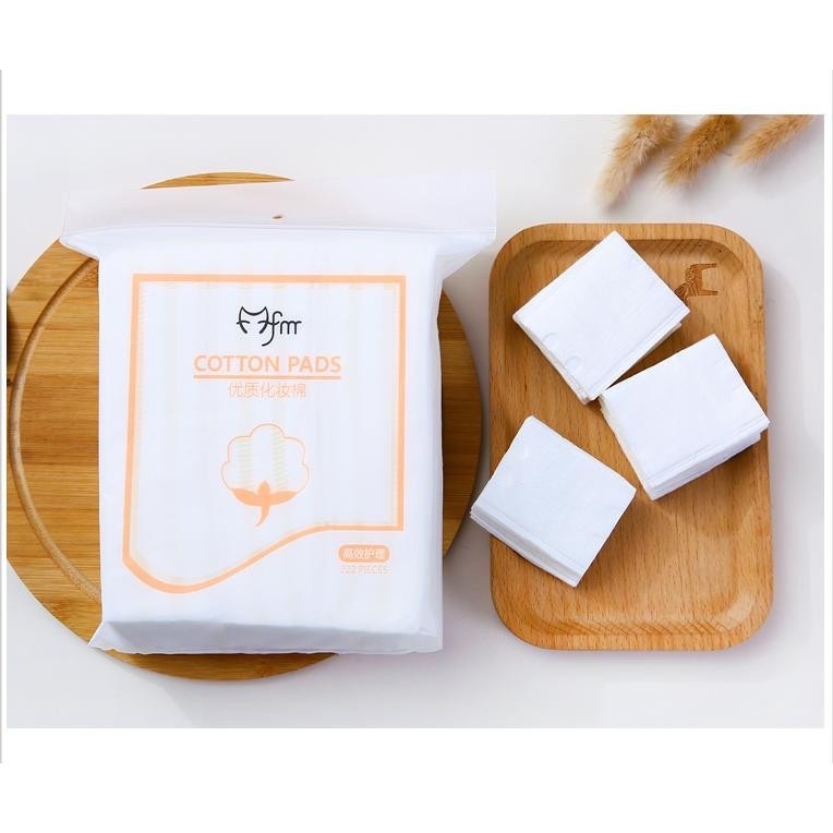 Bông tẩy trang  3 lớp Cotton Pads Túi 222 miếng