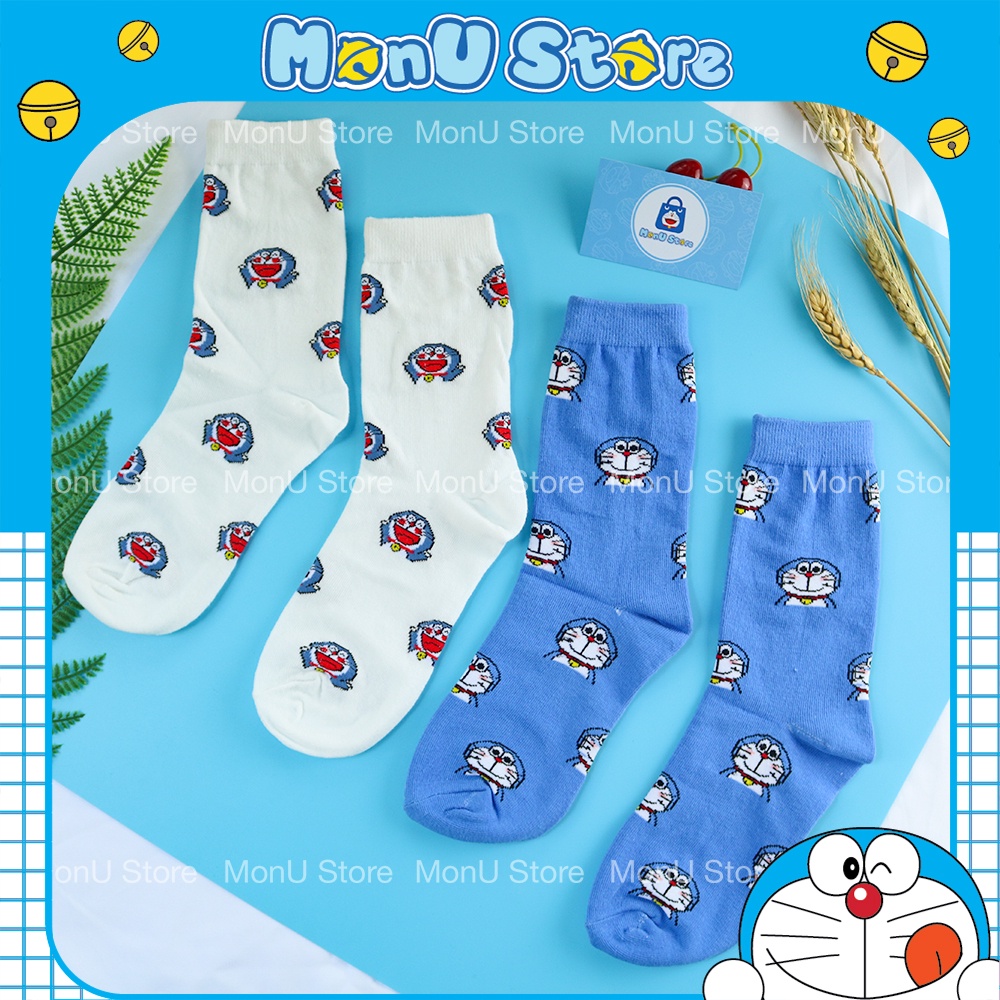 Tất vớ bắp chân hình DORAEMON DOREMON dễ thương cute MON0084