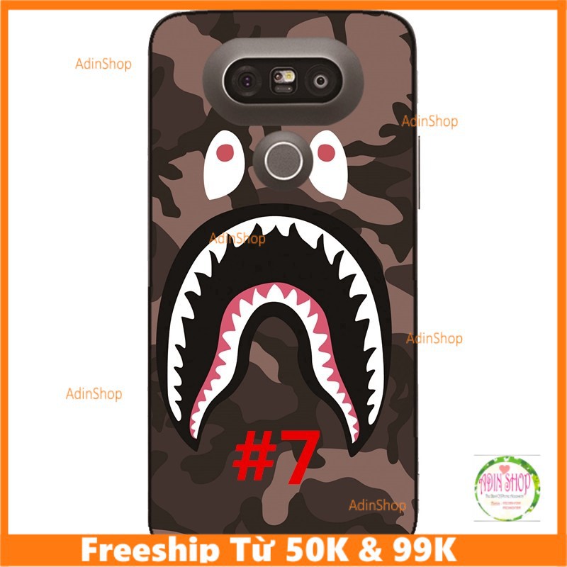 Case ốp lưng dẻo hình Cartoon Shark Back Cover LG G7 G6 G5 G4 G3 G2