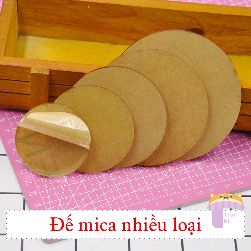 Đế mica tròn, đế acrylic tròn trong suốt 5 ~ 8cm trưng bày sản phẩm