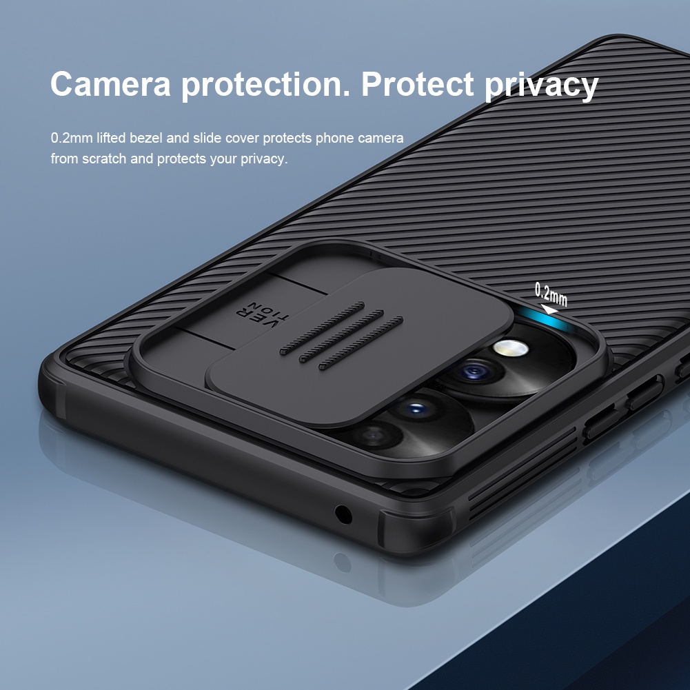 Ốp Điện Thoại Nillkin Bằng TPU + PC Chống Sốc Có Nắp Trượt Bảo Vệ Camera Cho Honor 70