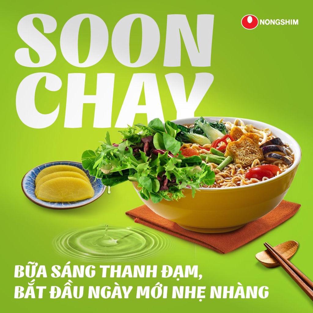 Mì Ăn Liền Nongshim Soon Veggie Chay 112G - Mì Chay Nhập Khẩu Chính Hãng Hàn Quốc