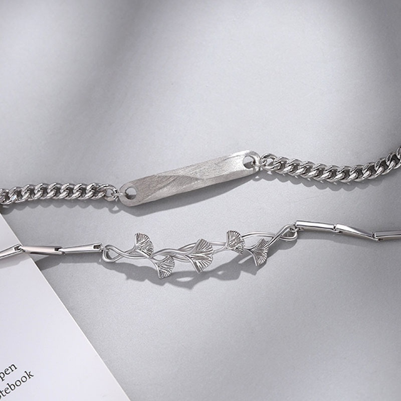 Vòng Tay Đính Đá Sansheng Ginkgo Cho Cặp Đôi