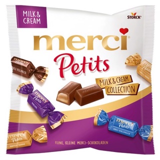 Sô-cô-la sữa và kem hỗn hợp merci petits 125g
