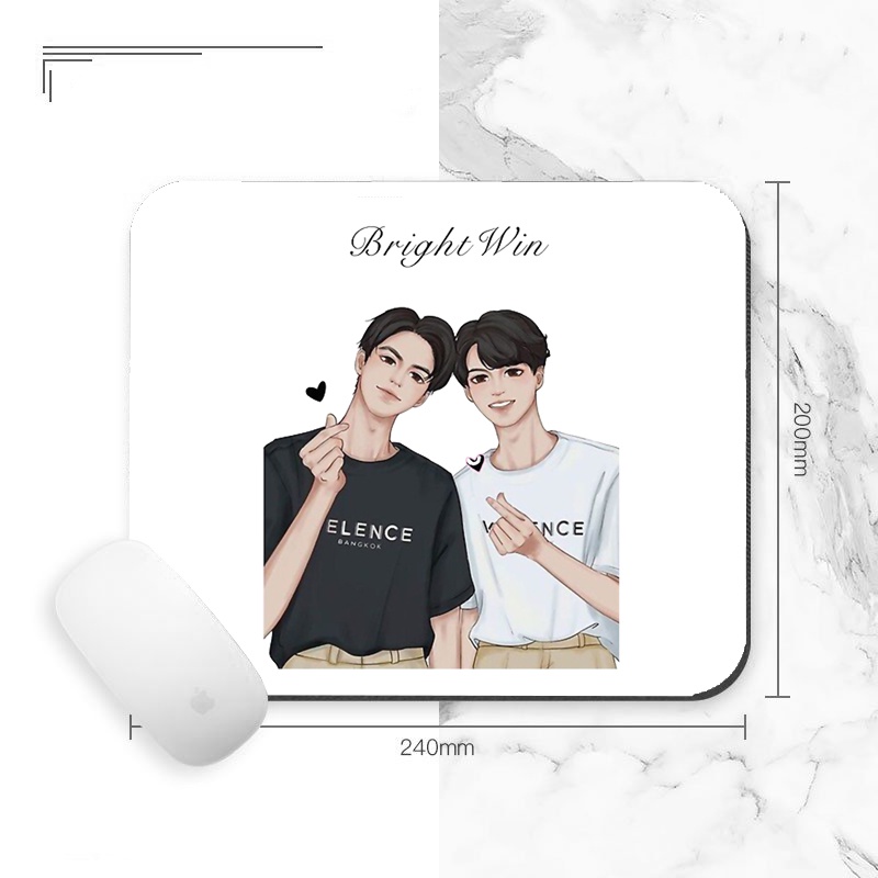 Miếng di chuột in hình  BRIGHTWIN 2gether BL Thái Lan cute anime chibi miếng kê chuột miếng lót chuột