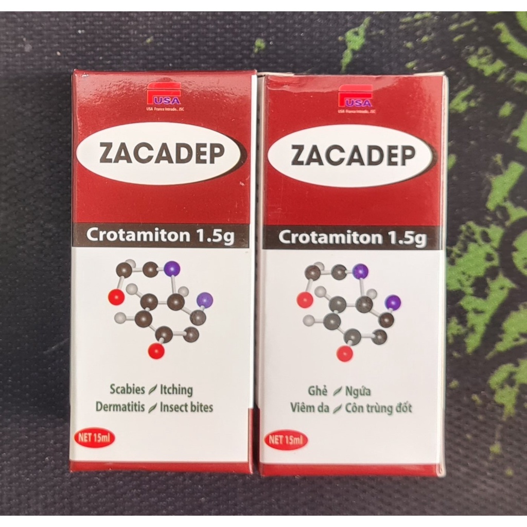 Zacadep 15ml - Dùng cho ghẻ, ngứa, viêm da, côn trùng đốt