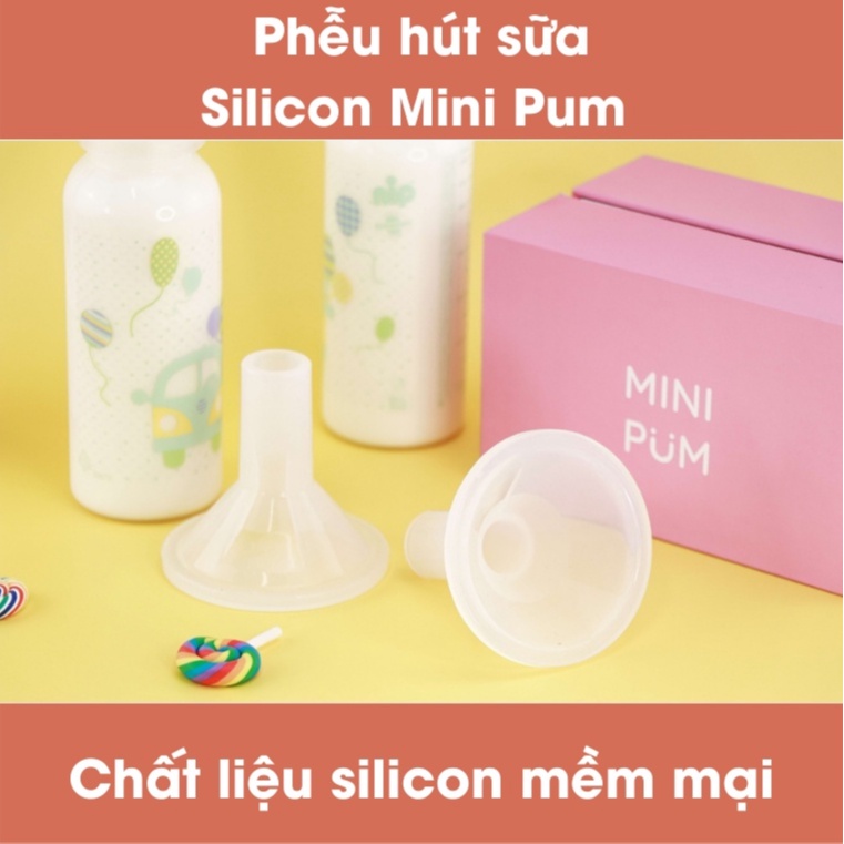 Phễu hút sữa silicon Mini Pum chính hãng, an toàn, không BPA