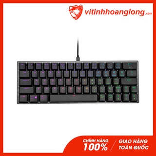 Bàn phím cơ cooler master sk620 space gray low profile red switch rgb tkl