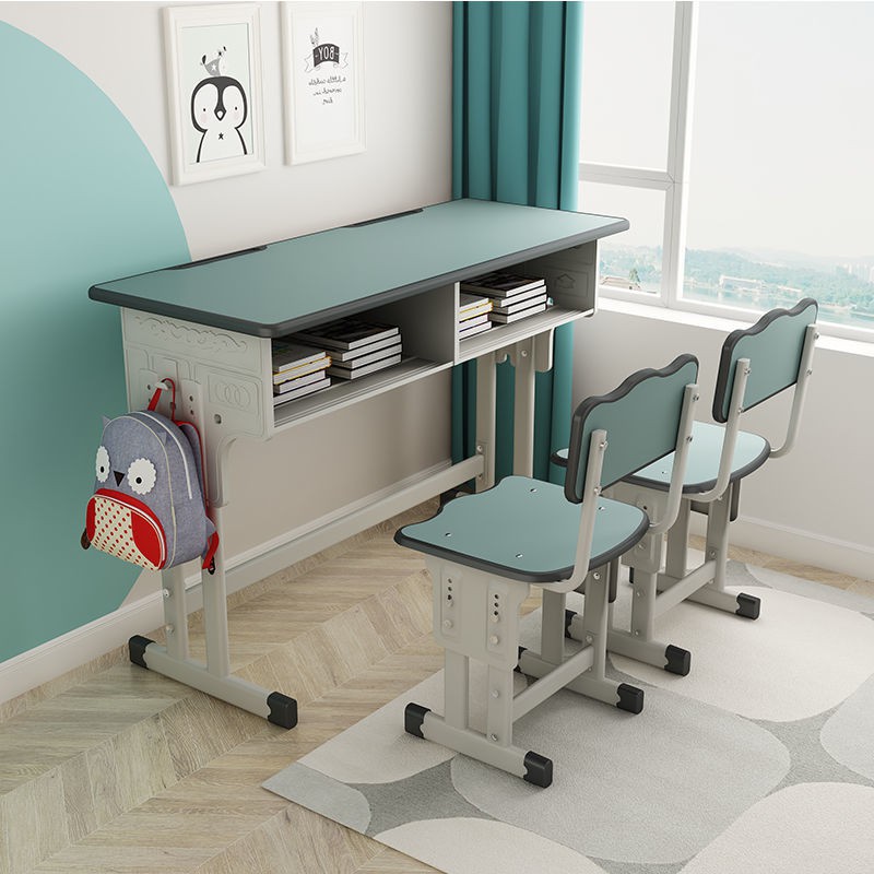 Bàn học Huayicheng Bộ ghế trường đơn và đôi dành cho sinh tiểu trung việc đào tạo lớp khắc phục sự cố