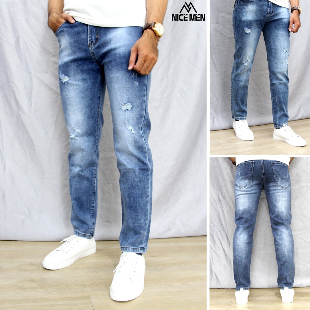 Quần Jeans Nam Rách Nice Men❤️️ FREESHIP ❤️️ ✔️ CAM KẾT ẢNH SHOP TỰ CHỤP✔️ HỖ TRỢ MIỄN PHÍ ĐỔI - TRẢ SẢN PHẨM.