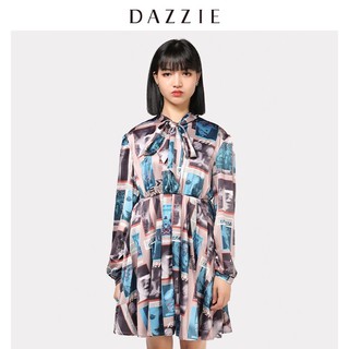Đầm hoạ tiết lụa Dazzle
