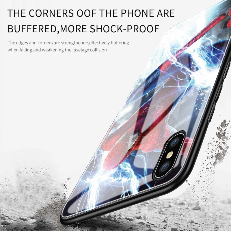 Samsung Galaxy Note 8 Note 9 Note 10 20 Ultra Plus Pro Lite For Casing Phone Case Marvel Avengers Spiderman Superhero Spider-man Far From Home Shockproof Hard Cover Tempered Glass Back Cases Ốp lưng điện thoại