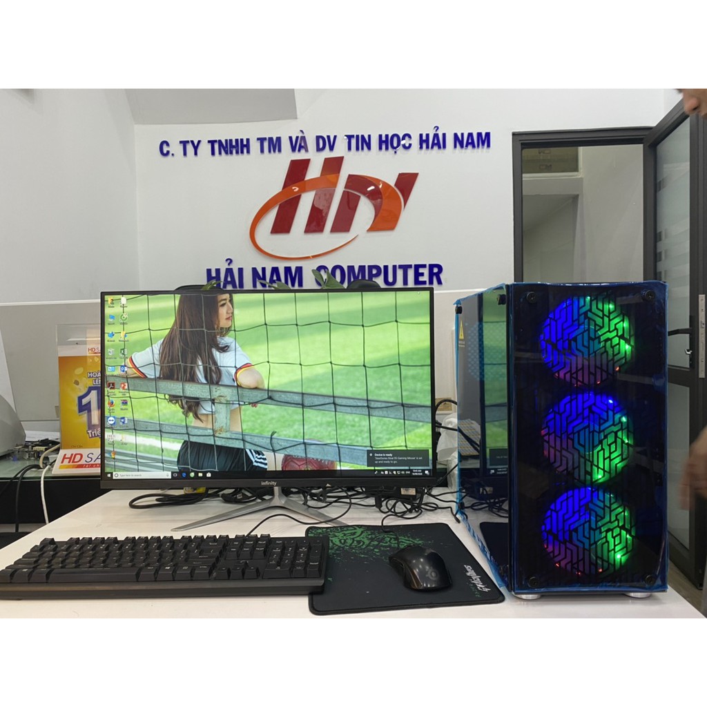 Bộ máy tính chơi game core i5-4570/VGA 750Ti/ màn 27inch full viền