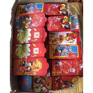 Combo 100 bao lì xì 2021 tặng kèm túi bóng chia lẻ có video