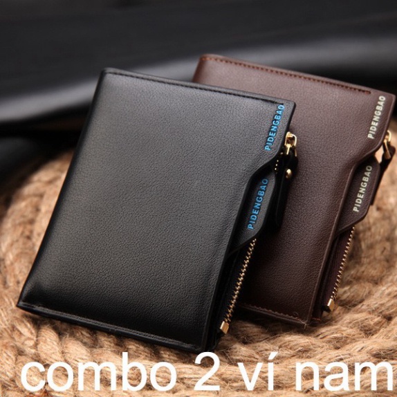 Combo 2 Ví Nam Bóp Nam Cao Cấp Đa Năng PIDENGBAO (VI-009) - Bóp Đứng - Ví Đứng 🔥MUA NHIỀU GIẢM GIÁ 🔥