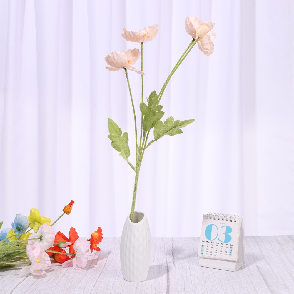 CONOPERY Bó hoa anh túc nhân tạo chất lượng cao dùng trang trí tiệc cưới DIY