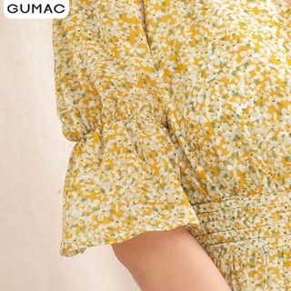 Đầm hoa eo nhún GUMAC DA1029