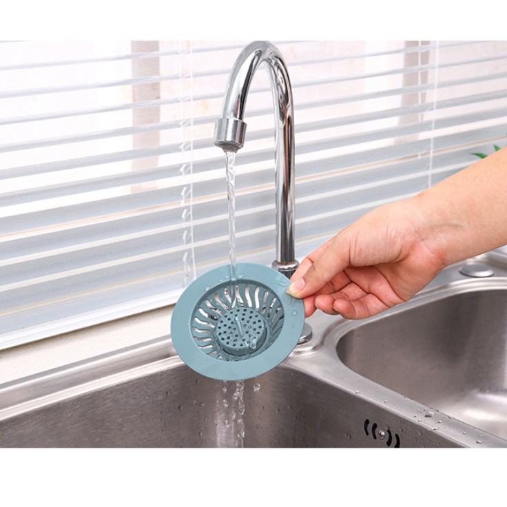 Dụng cụ lọc rác bồn rửa chén bát nhà bếp, nhà tắm, ống thoát nước đa năng tặng kèm viên lọc khử mùi siêu tiện lợi